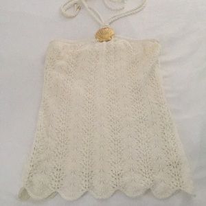 Lilly Pulitzer white knit halter